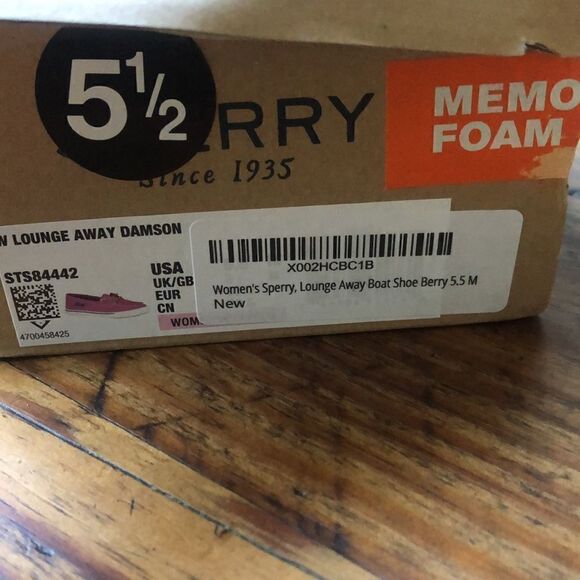 Womens Sperry Lounge Away Boat Shoe Berry memory foam Size 5.5 - Picture 4 of 6